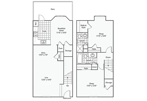 Floor plan B4