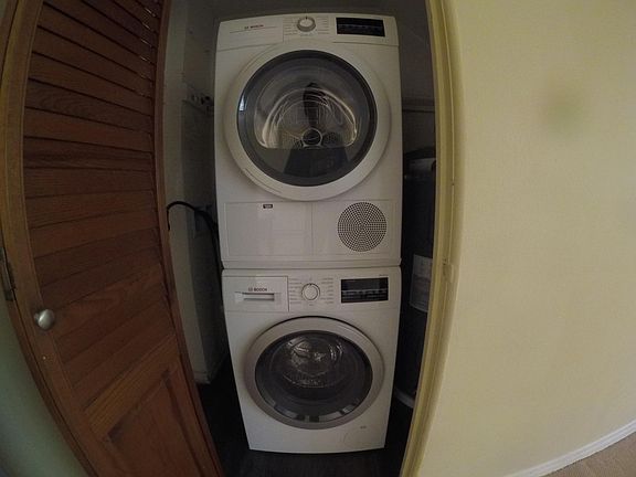 In-unit Bosch washer and dryer
