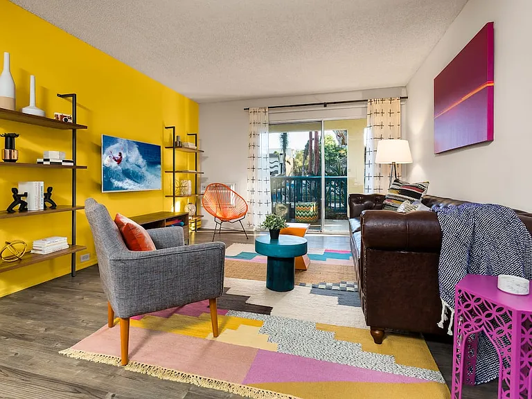 Classic Package II living room with hard surface flooring (select homes)