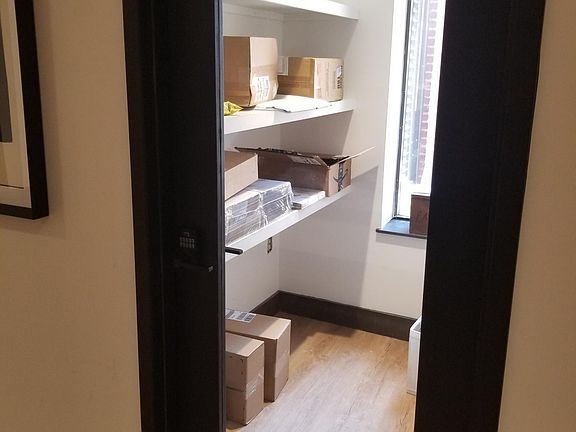 Package room in lobby.