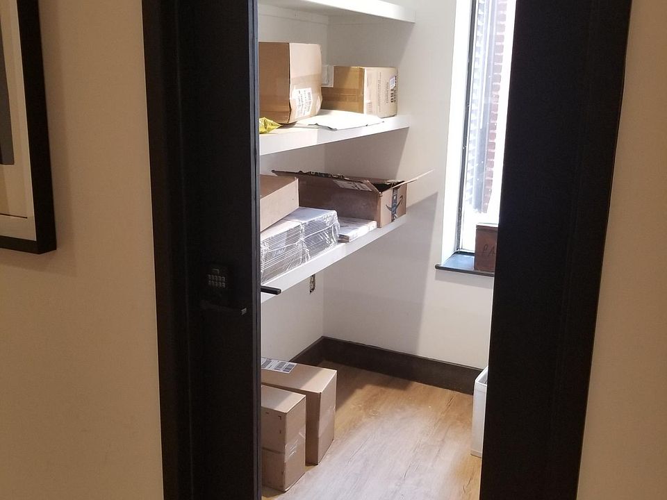 Package room in lobby.