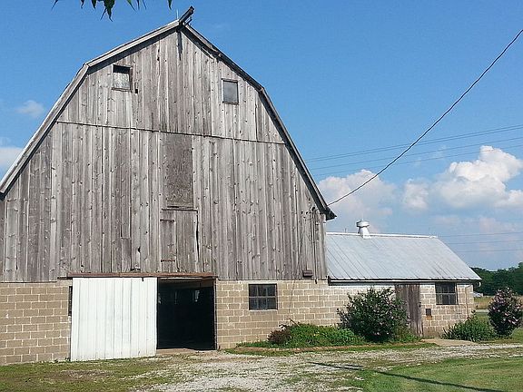 large barn with two stalls
