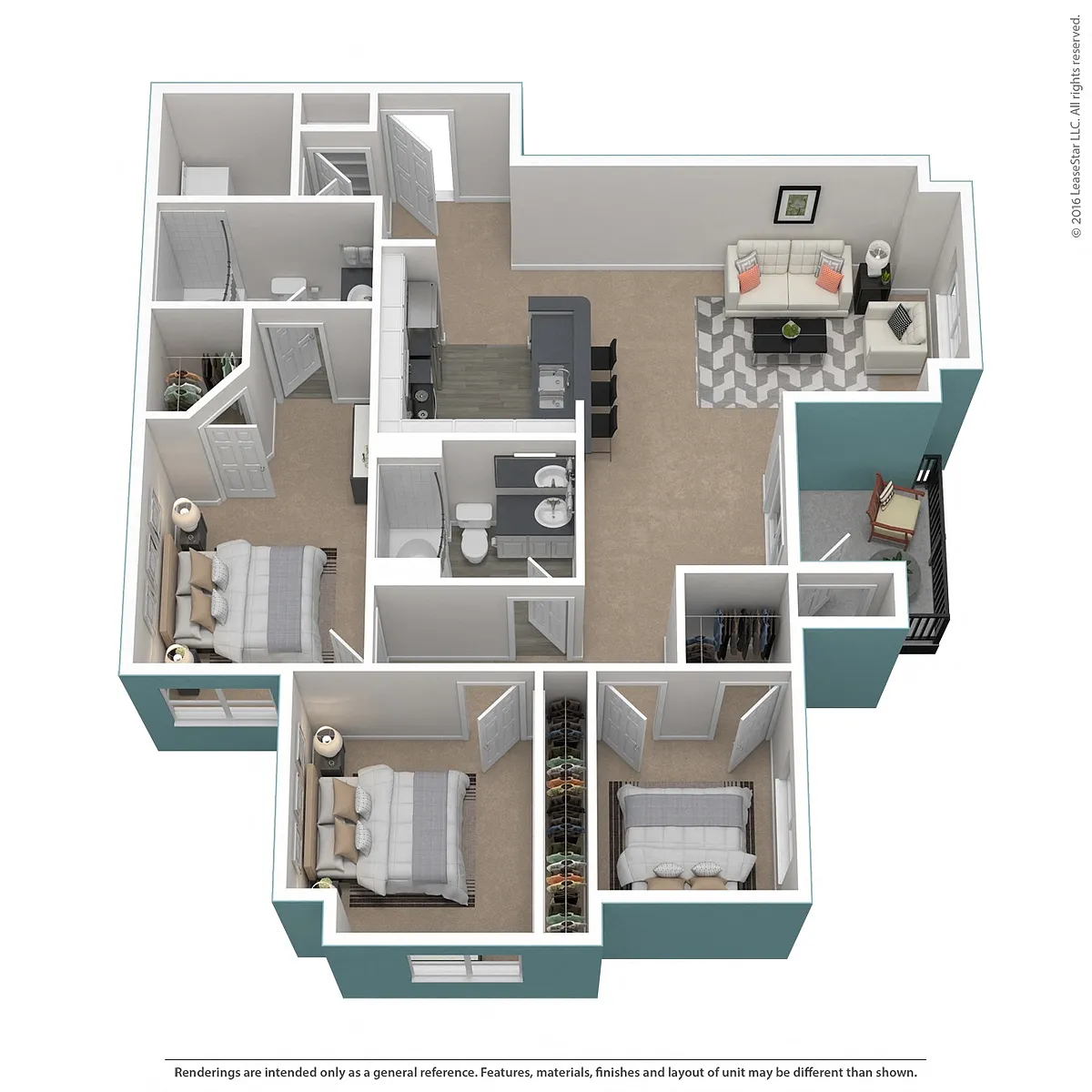 Floor plan Residence 9 Upgraded