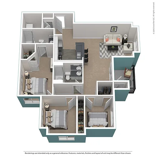 Floor plan Residence 9 Upgraded
