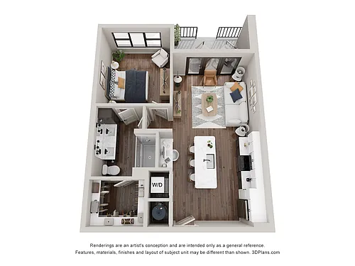 Floor plan The George ADA
