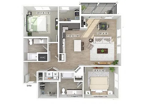 Floor plan B3