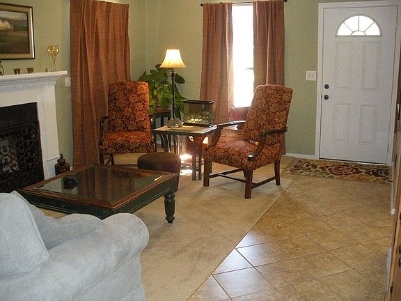 Living room fireplace