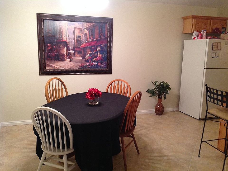 Spacious dining area.