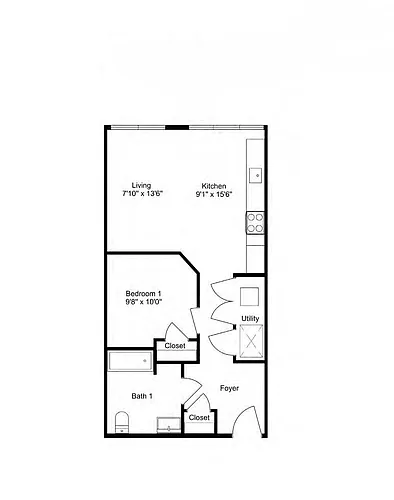 Floor plan A3 1X1
