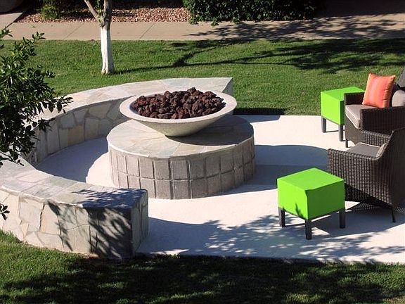 FIre pit in common area
