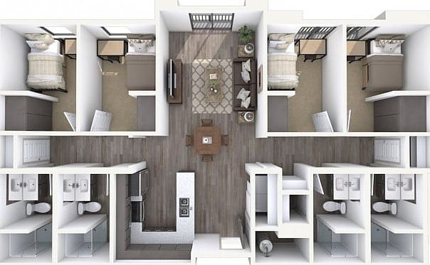 4x4 floorplan map 4x4 floorplan map