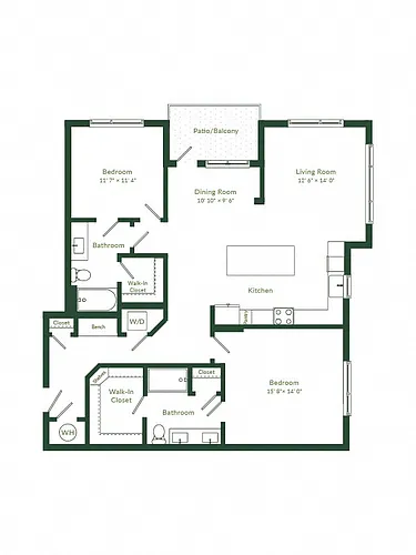 Floor plan B2-M3
