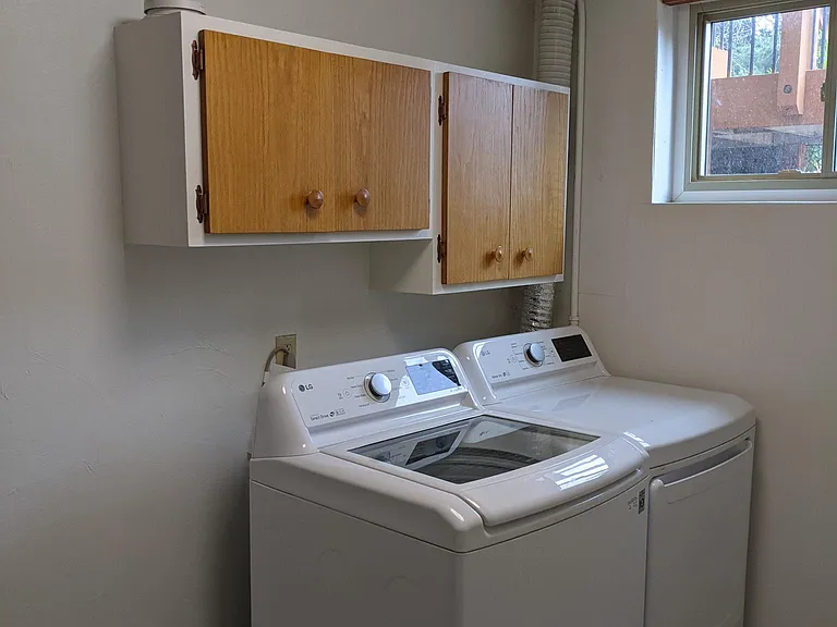 Laundry room with brand new washer add dryer