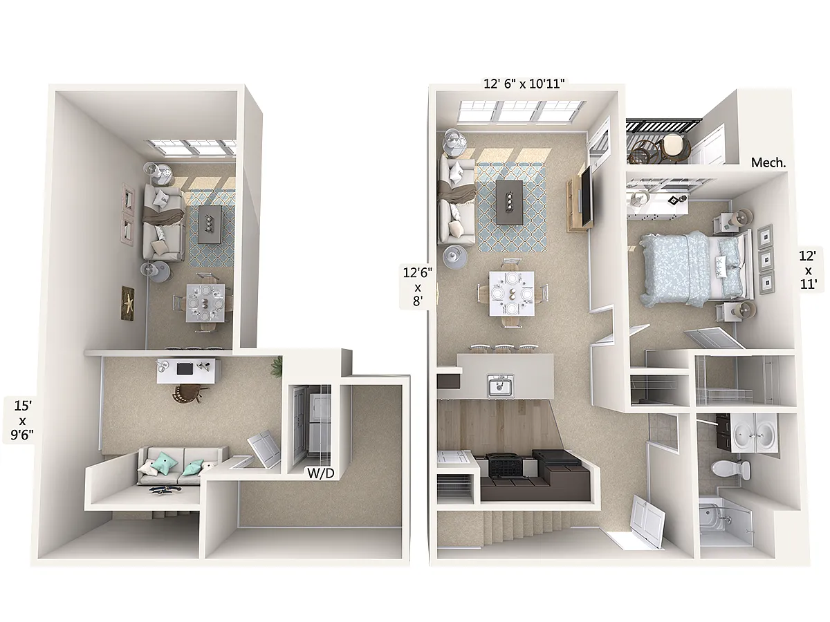 Floor plan A11L-1058sq-Black