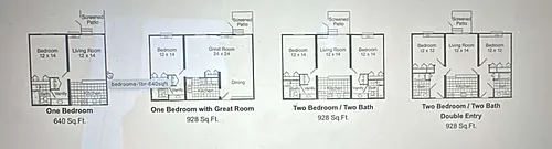 Floor plan 1 Bed Regular