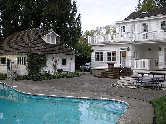 Swimming pool & carriage house