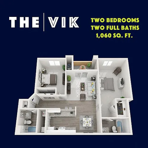 Floor plan 2Bed2Bath