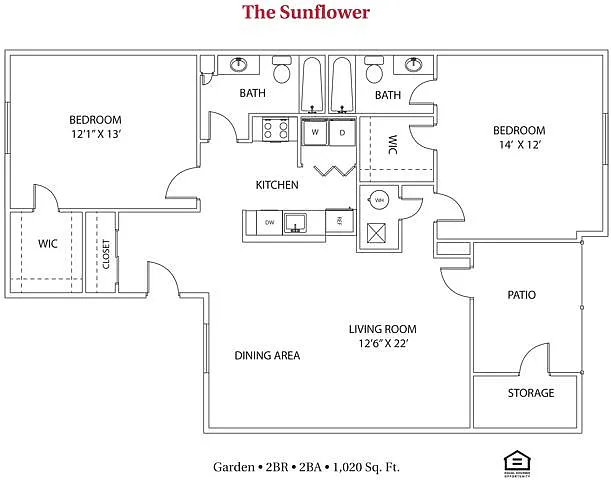 Floor plan The Sunflower