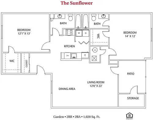 Floor plan The Sunflower