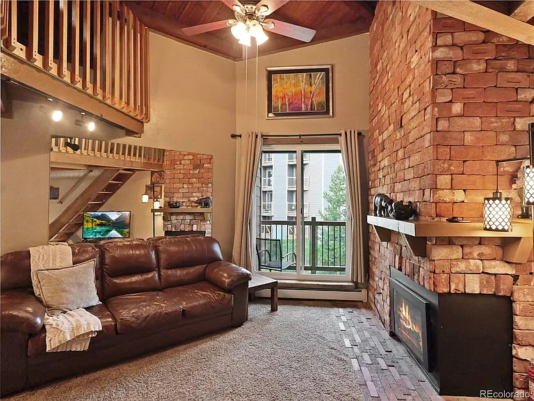 Living room and deck