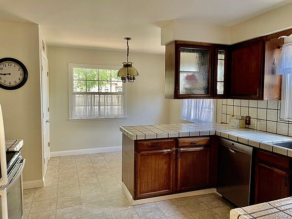In kitchen dining area