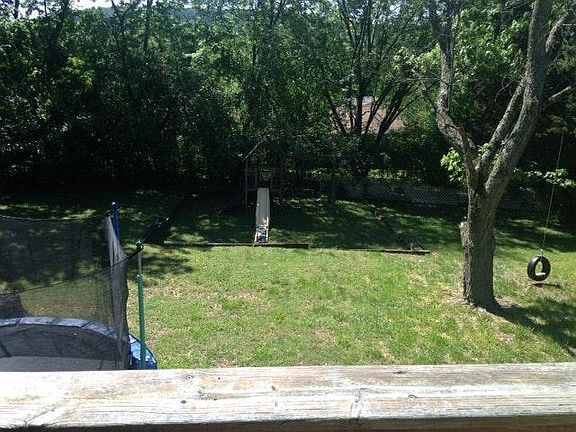 fenced backyard