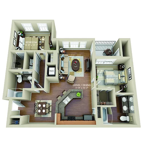 Floor plan Catawba-B1