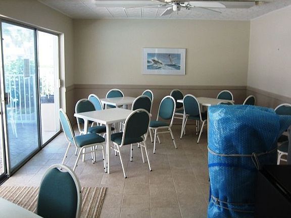 Lake colony clubhouse with eating/meeting rm