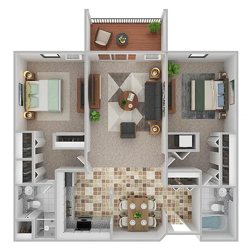 Floor plan 2B