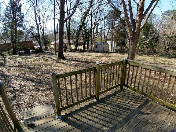 Spacious fenced backyard