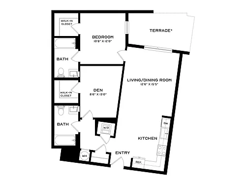 Floor plan A14-Den