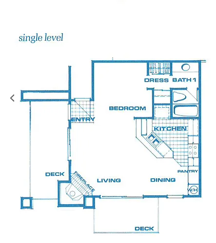 Floor plan Studio Apts