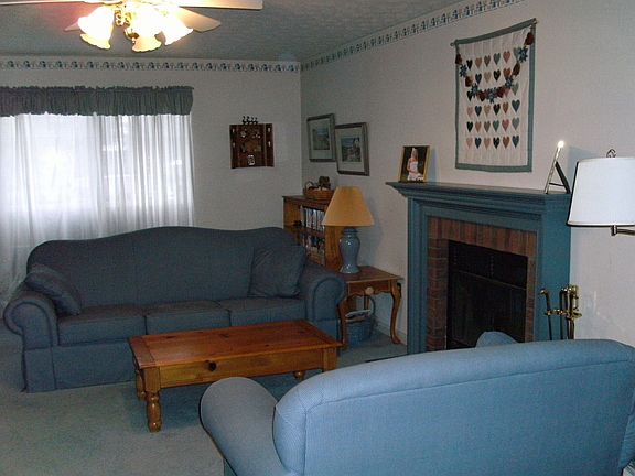 Family room, fireplace
