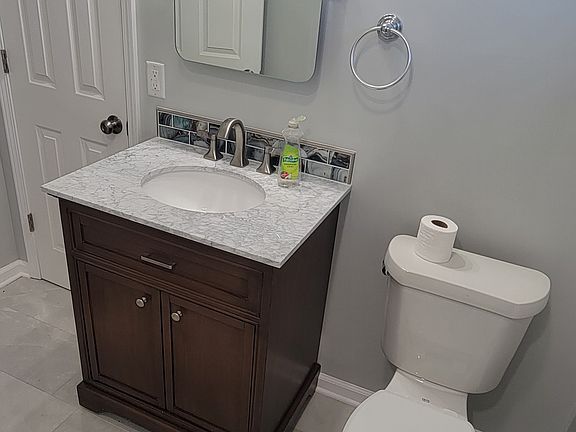 Bathroom completely remodeled