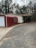 Exterior garage