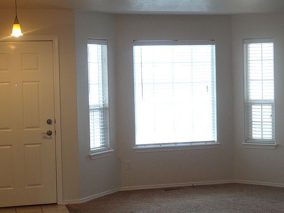 Bay windows in living area