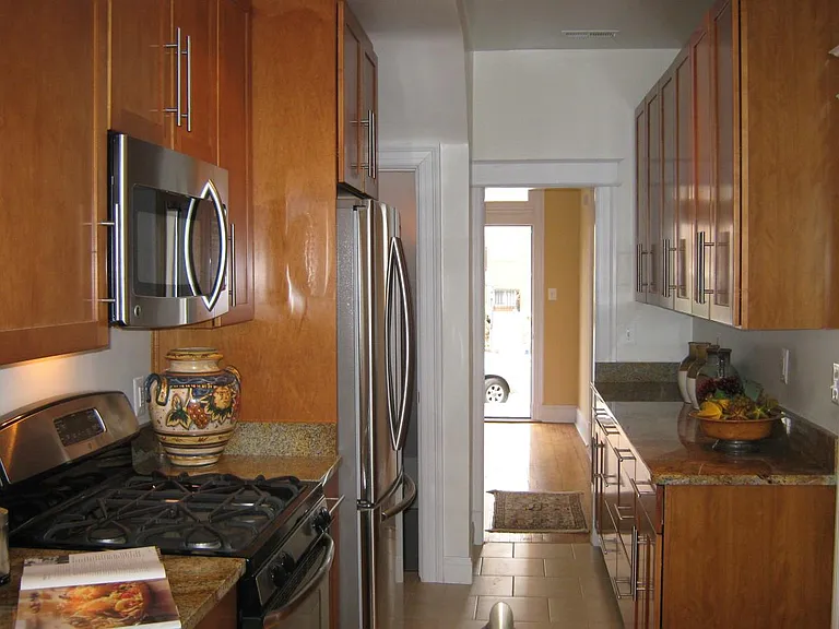 Kitchen with granite and stainless