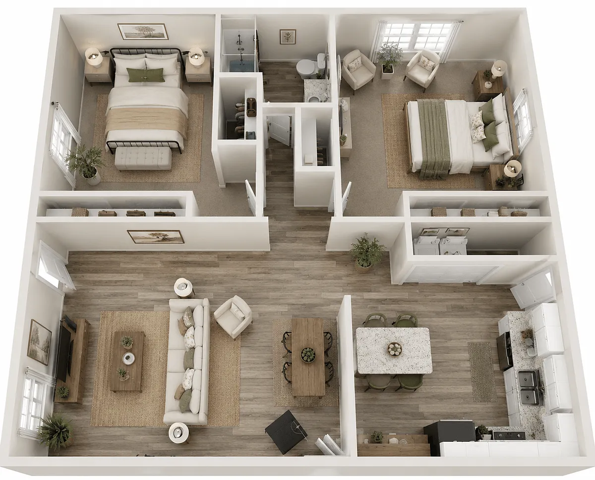Floor plan GV 2x1