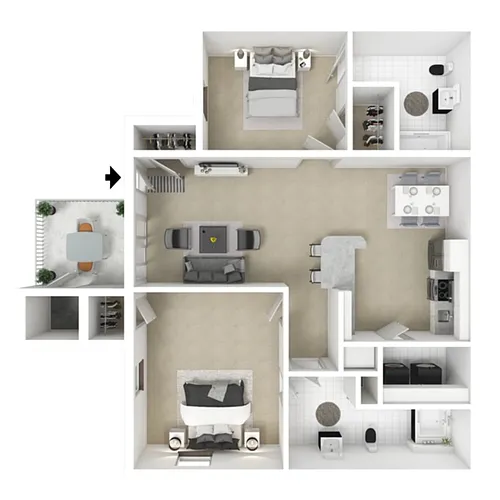 Floor plan 2 X 2