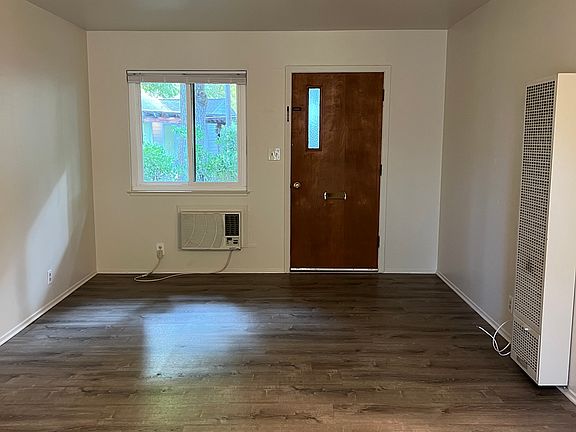 Looking at the front door from inside the unit