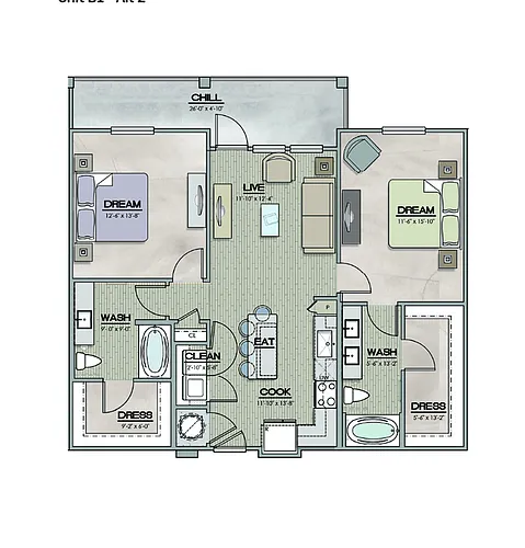 Floor plan B1A