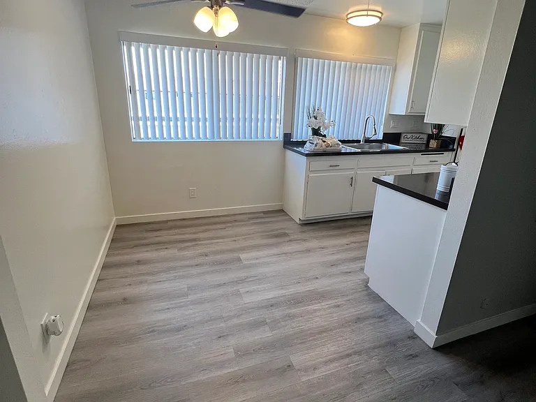 Dining-room with celling fan