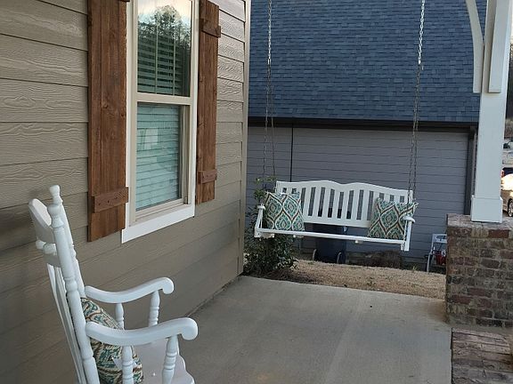 Right side of front porch 