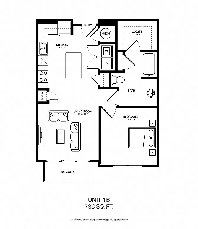 Floor plan 1B