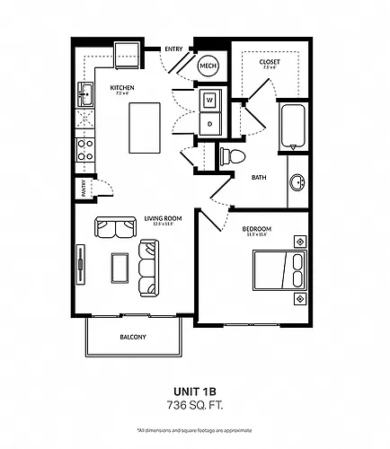 Floor plan 1B