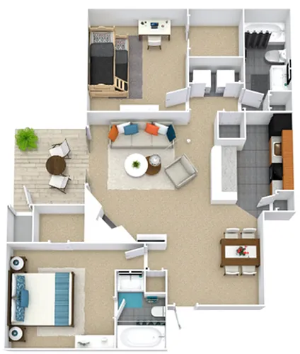 Floor plan The Providence-Newly Renovated