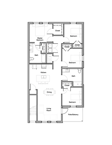 Floor plan 4 Bedroom