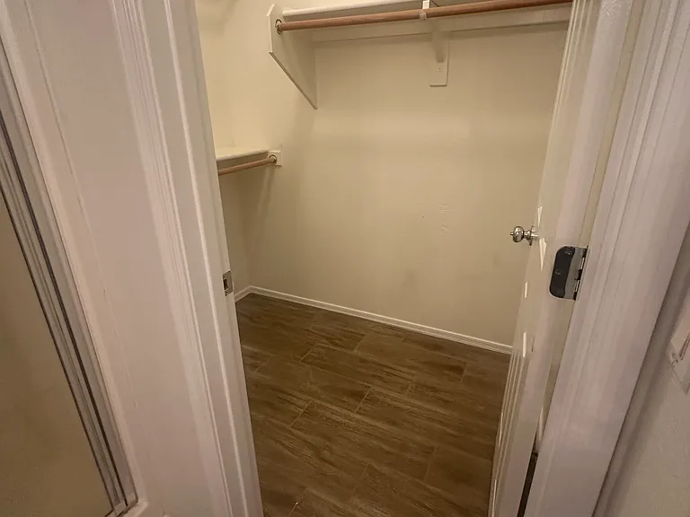 Walk-in closet.