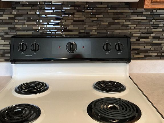 Beautiful tile backsplash.
