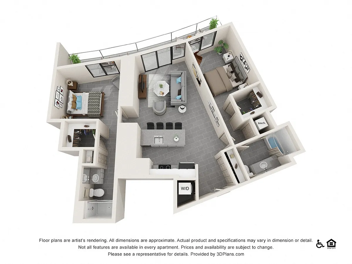 Floor plan Two Bedroom C